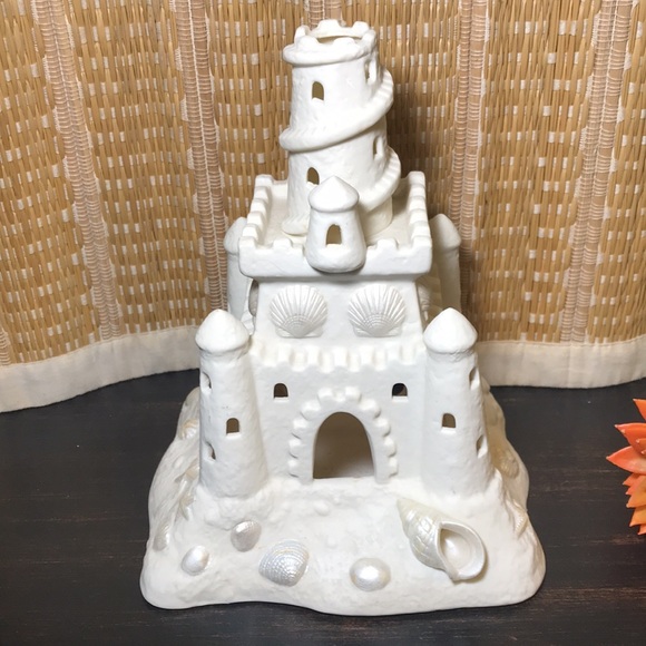 Partylite Seashell Castle candle sandcastle holder
